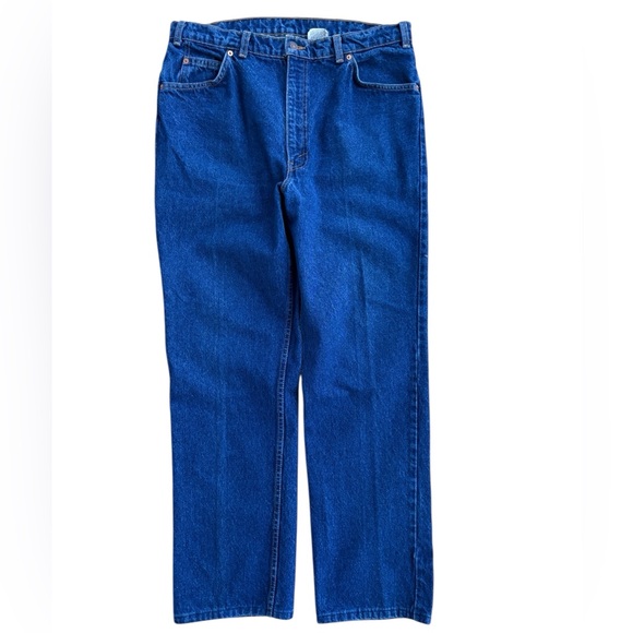 VTG Levi’s 619 Orange Tab Indigo Wash High Waist Straight Leg 36x31 - Picture 3 of 9